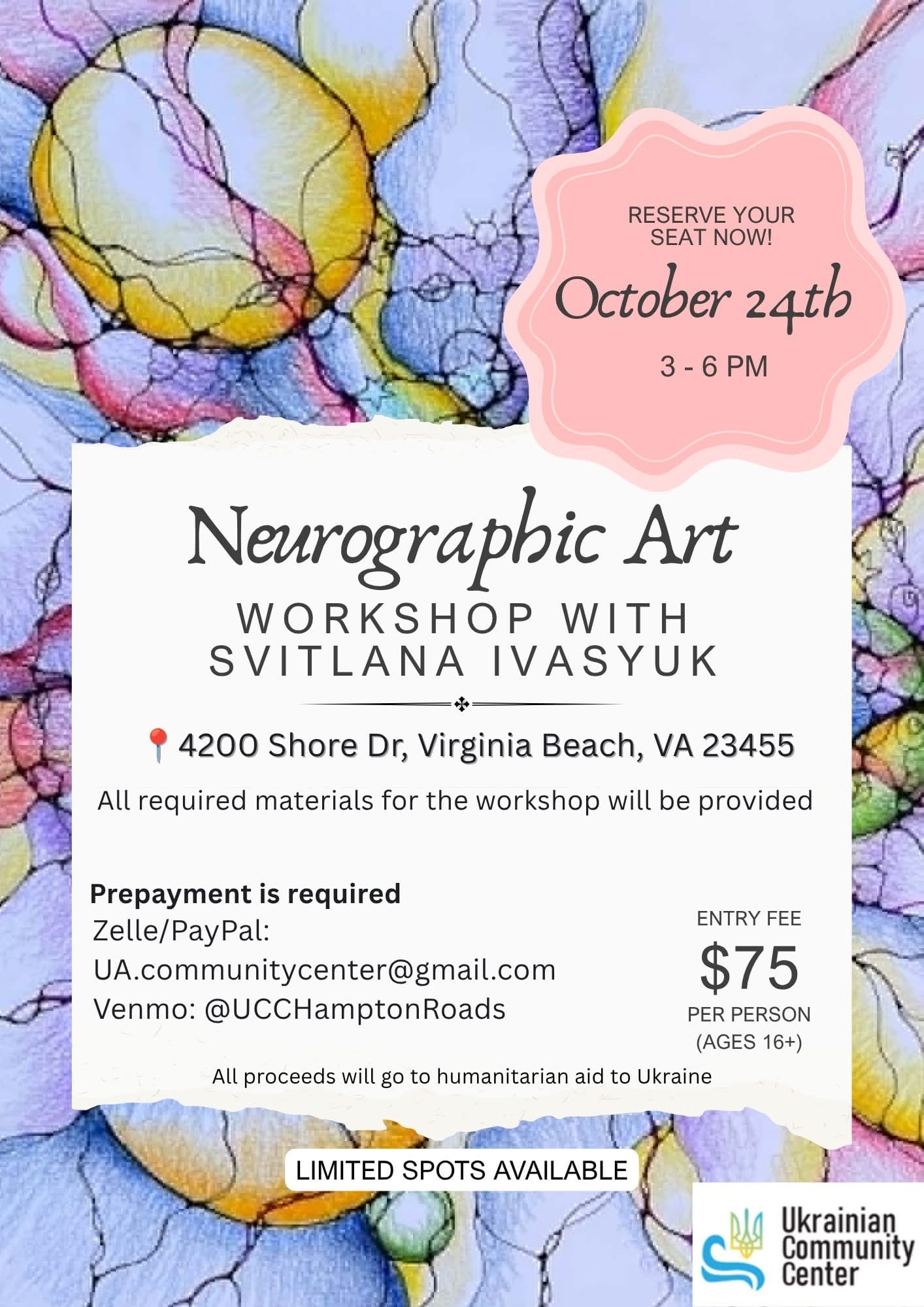 Neurographic Art Workshop with Svitlana Ivasyuk