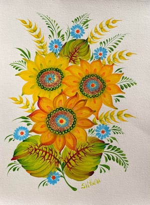 “Petrykivka”, Ukrainian artistic tradition workshop  with Svitlana Ivasyuk